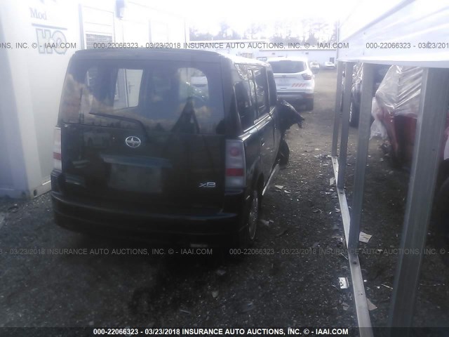 JTLKT324064055362 - 2006 TOYOTA SCION XB შავი ფოტო 4