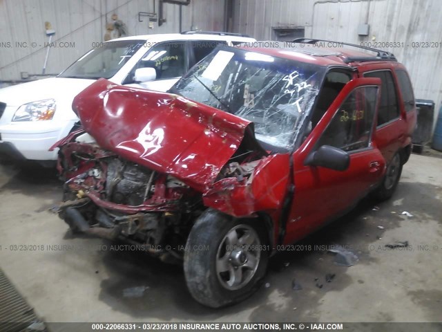 KNDJA723325125548 - 2002 KIA SPORTAGE RED photo 2