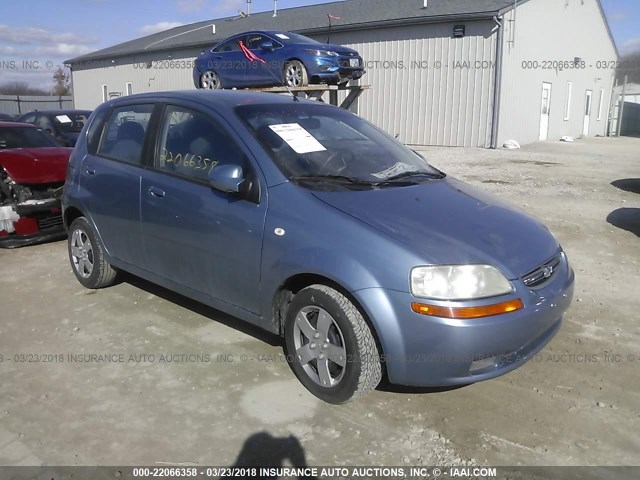 KL1TD66696B598349 - 2006 CHEVROLET AVEO LS BLUE photo 1