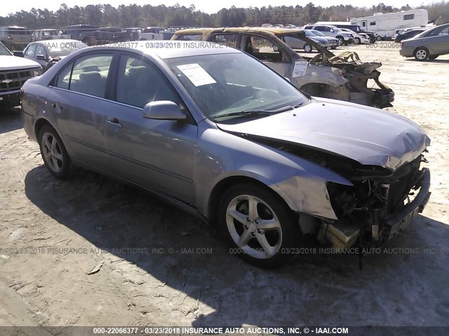 5NPEU46F67H273485 - 2007 HYUNDAI SONATA SE/LIMITED GRAY photo 1