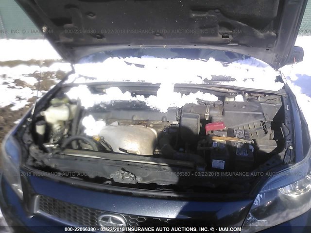 JTKDE177950018654 - 2005 TOYOTA SCION TC 灰色 照片 10