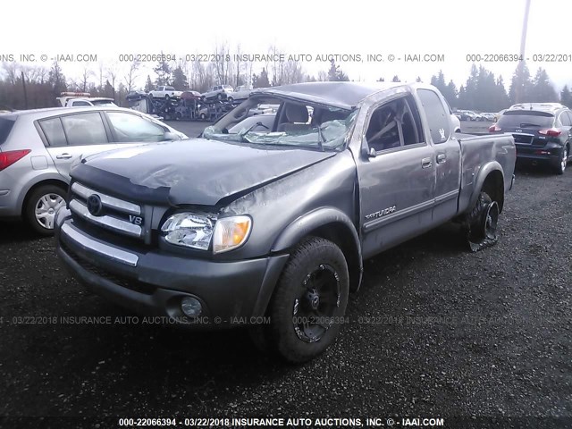 5TBBT44175S466256 - 2005 TOYOTA TUNDRA ACCESS CAB SR5 BEIGE photo 2