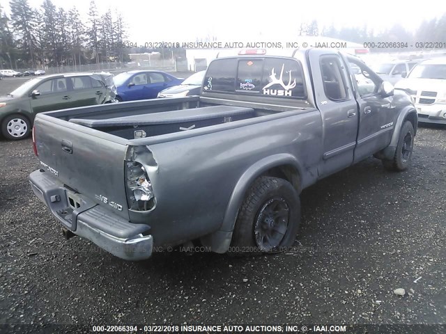 5TBBT44175S466256 - 2005 TOYOTA TUNDRA ACCESS CAB SR5 BEIGE photo 4