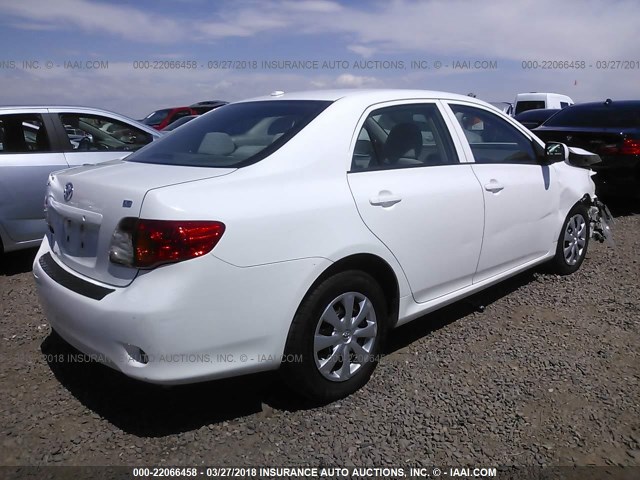 1NXBU4EE7AZ327171 - 2010 TOYOTA COROLLA S/LE/XLE WHITE photo 4