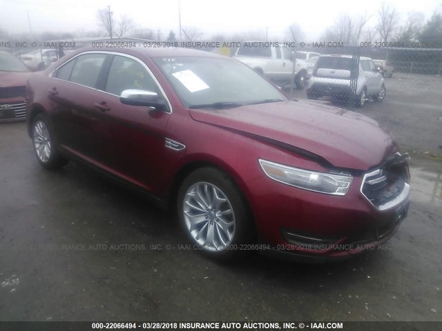 1FAHP2F89DG231182 - 2013 FORD TAURUS LIMITED RED photo 1