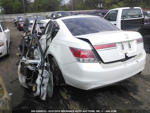 1HGCP2F8XCA029636 - 2012 HONDA ACCORD EXL WHITE photo 3