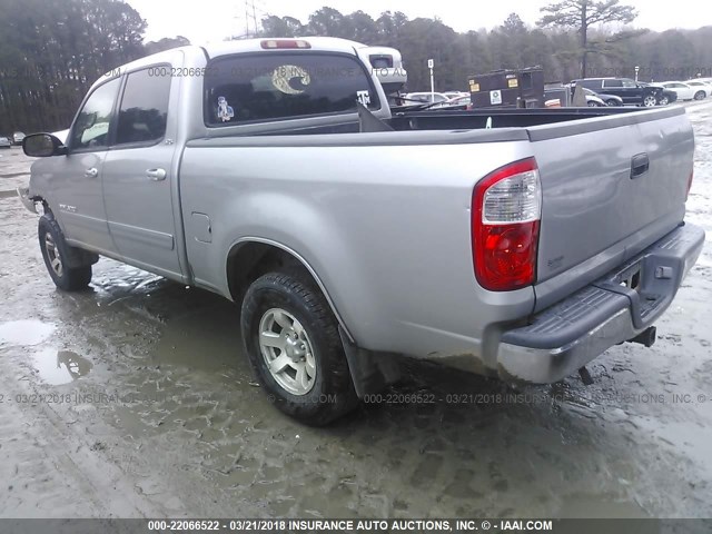 5TBET34115S463473 - 2005 TOYOTA TUNDRA DOUBLE CAB SR5 GRAY photo 3