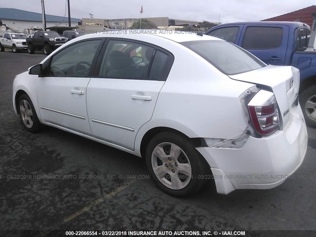 3N1AB61E07L677870 - 2007 NISSAN SENTRA 2.0/2.0S/2.0SL WHITE photo 3