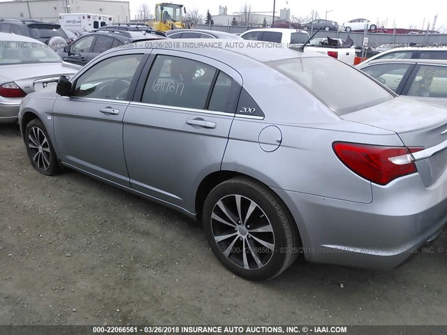 1C3CCBBB4DN690184 - 2013 CHRYSLER 200 TOURING GRAY photo 3