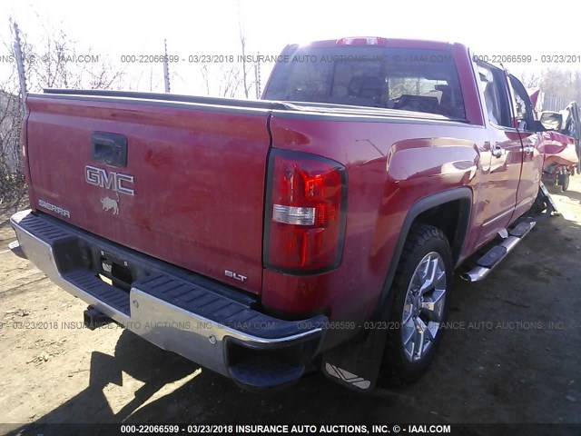 3GTU2VEC5EG263079 - 2014 GMC SIERRA K1500 SLT RED photo 4