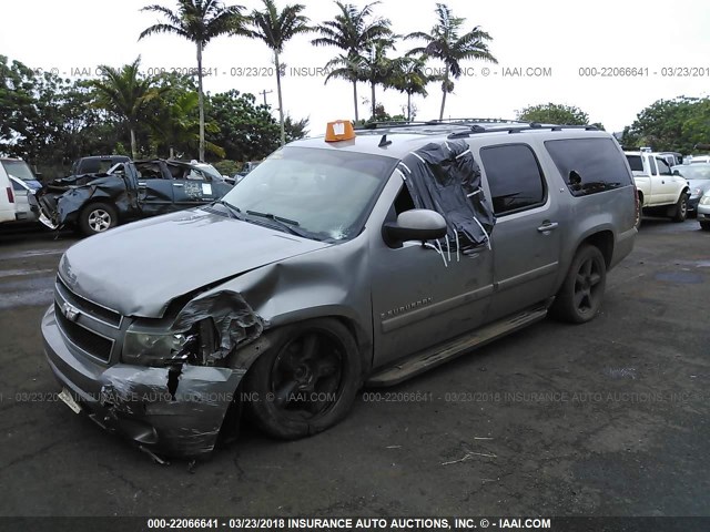 1GNFK26389R214395 - 2009 CHEVROLET SUBURBAN K1500 LT BROWN photo 2