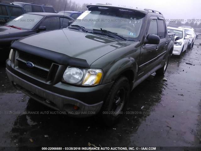 1FMZU77E61UC04118 - 2001 FORD EXPLORER SPORT TR  GREEN photo 2