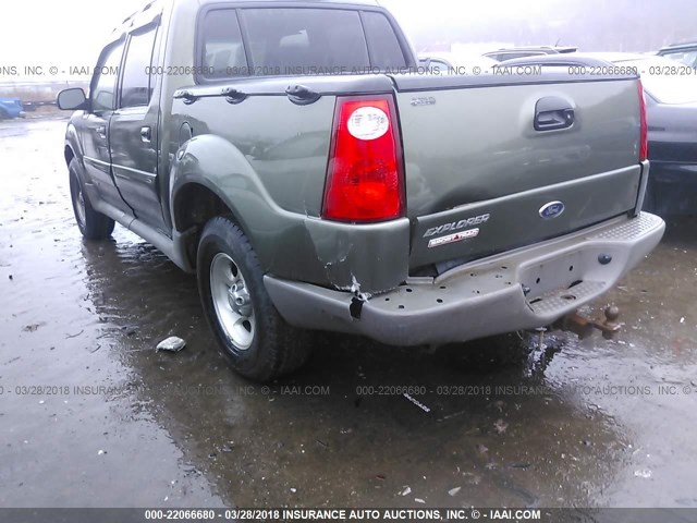 1FMZU77E61UC04118 - 2001 FORD EXPLORER SPORT TR  GREEN photo 6