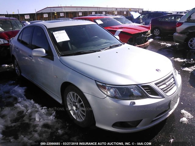 YS3FA4CY1A1610963 - 2010 SAAB 9-3 2.0T SILVER photo 1