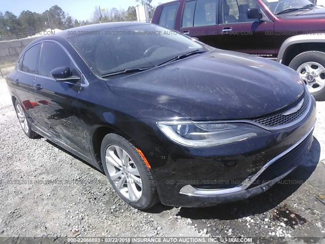 1C3CCCABXFN661413 - 2015 CHRYSLER 200 LIMITED BLACK photo 1