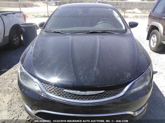 1C3CCCABXFN661413 - 2015 CHRYSLER 200 LIMITED BLACK photo 6