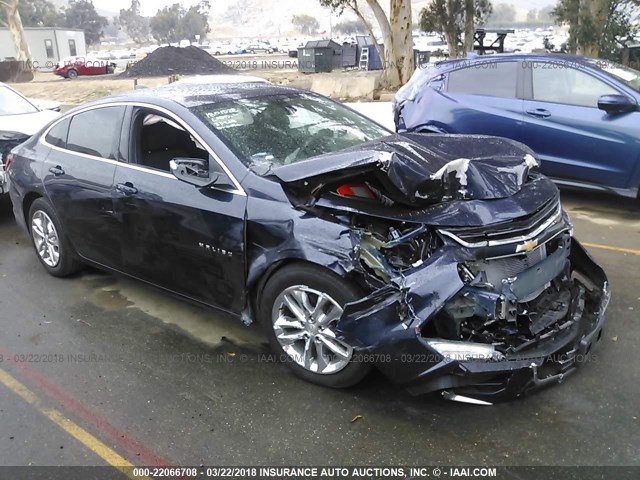 1G1ZE5ST7GF200872 - 2016 CHEVROLET MALIBU LT Navy photo 1