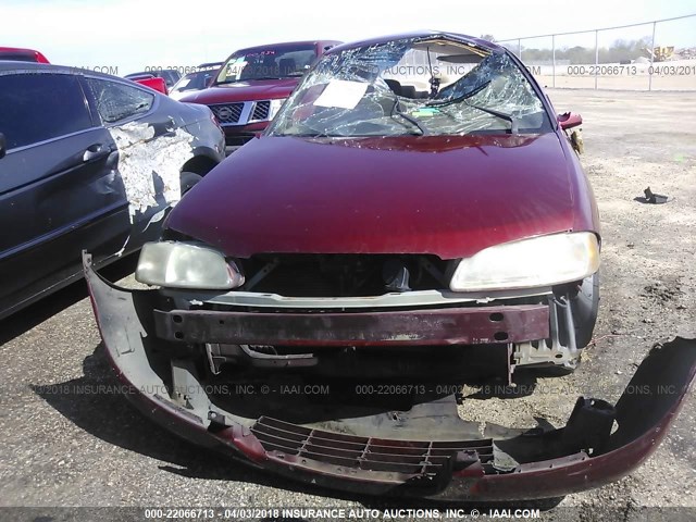 3N1CB51D13L808468 - 2003 NISSAN SENTRA XE/GXE MAROON photo 6