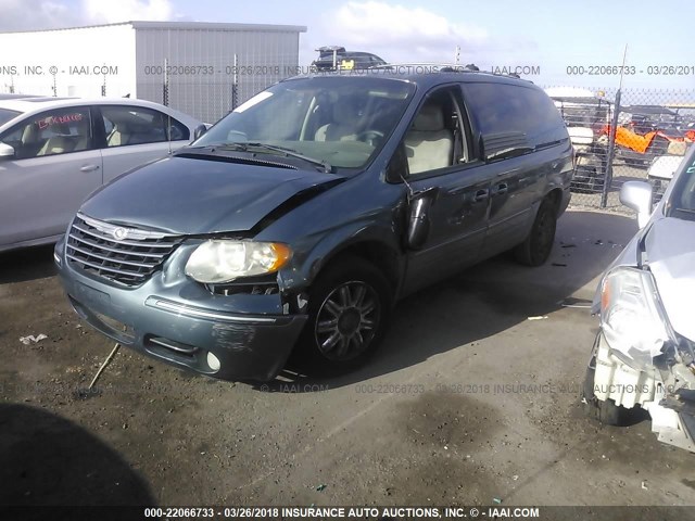 2C4GP64L65R117161 - 2005 CHRYSLER TOWN & COUNTRY LIMITED GRAY photo 2