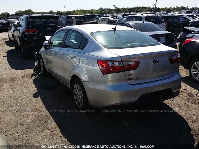 KNADM4A32H6014610 - 2017 KIA RIO LX SILVER photo 3