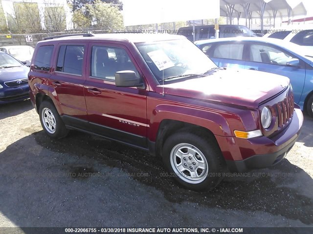 1C4NJPBB8ED559984 - 2014 JEEP PATRIOT SPORT RED photo 1