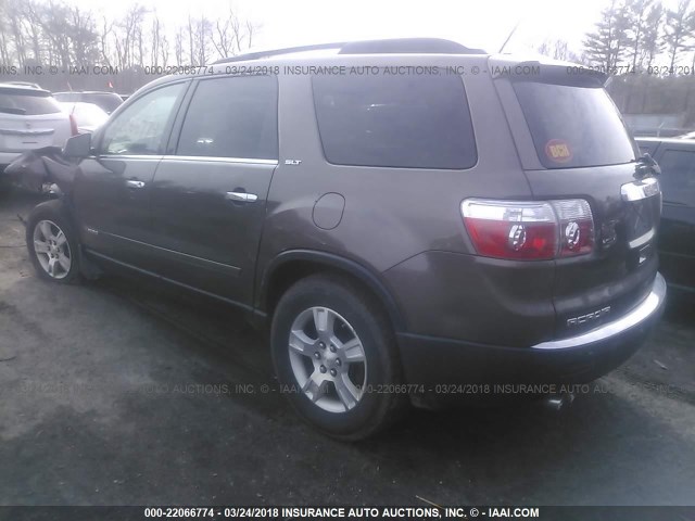 1GKEV23768J243432 - 2008 GMC ACADIA SLT-1 Braun Foto 3