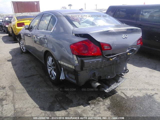 JNKCV61E09M301433 - 2009 INFINITI G37 JOURNEY/SPORT GRAY photo 3