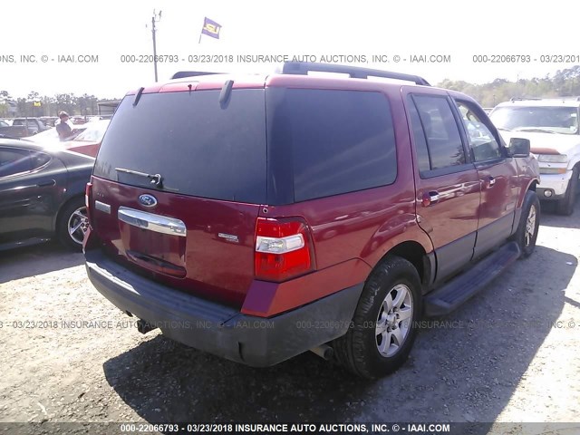 1FMFU15587LA46902 - 2007 FORD EXPEDITION XLT მუქწითელი ფოტო 4