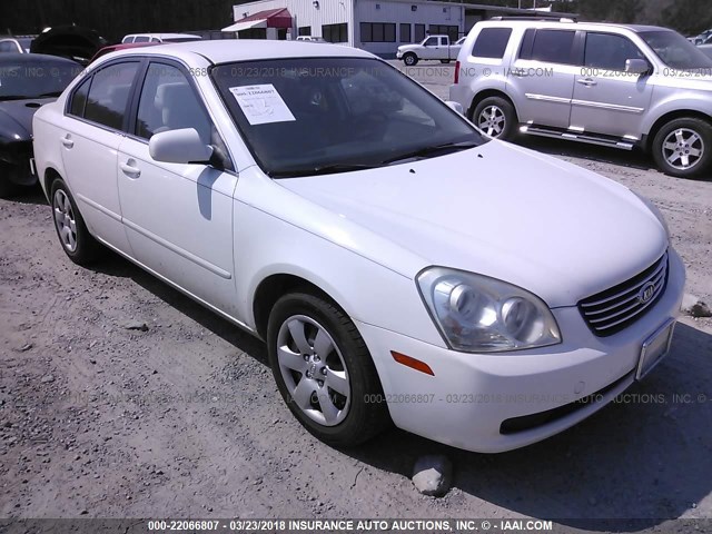 KNAGE123275148352 - 2007 KIA OPTIMA LX/EX WHITE photo 1