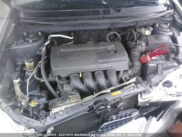 2T1KR32E37C681392 - 2007 TOYOTA COROLLA MATRIX XR GRAY photo 10