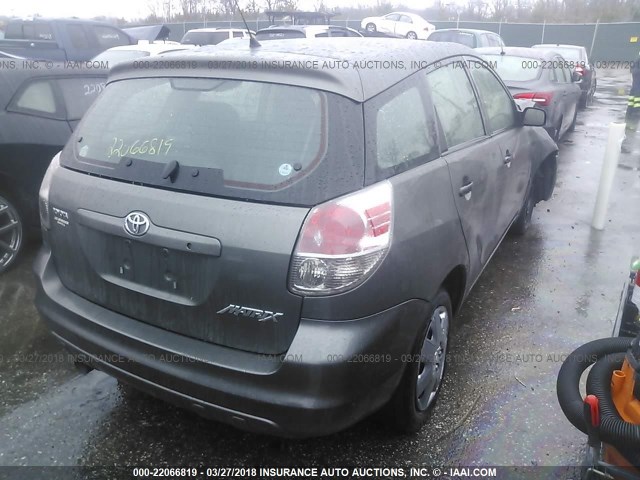 2T1KR32E37C681392 - 2007 TOYOTA COROLLA MATRIX XR GRAY photo 4