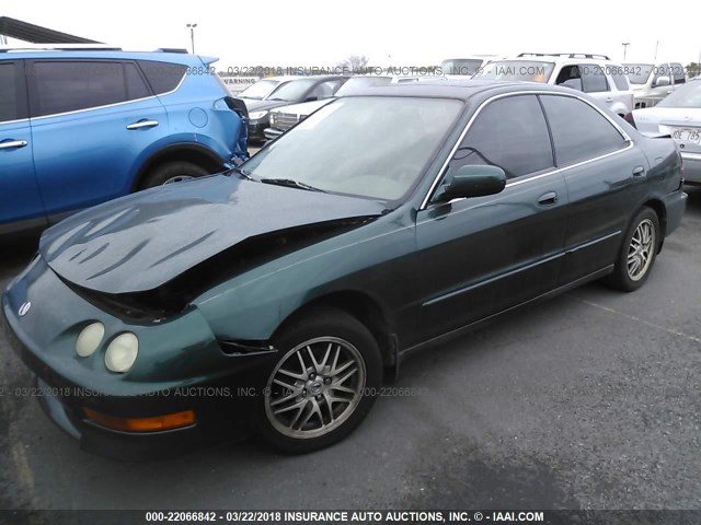 JH4DB76581S000470 - 2001 ACURA INTEGRA LS GREEN photo 2