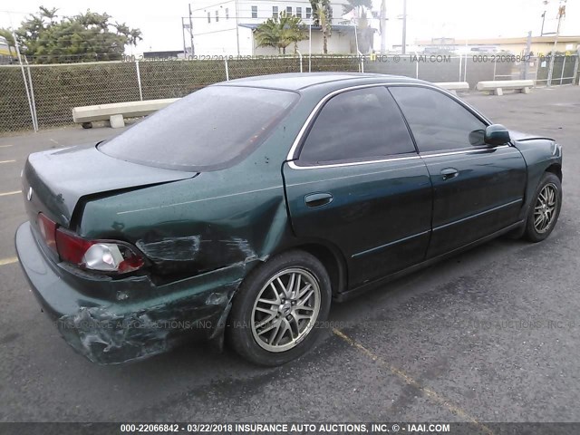 JH4DB76581S000470 - 2001 ACURA INTEGRA LS GREEN photo 4