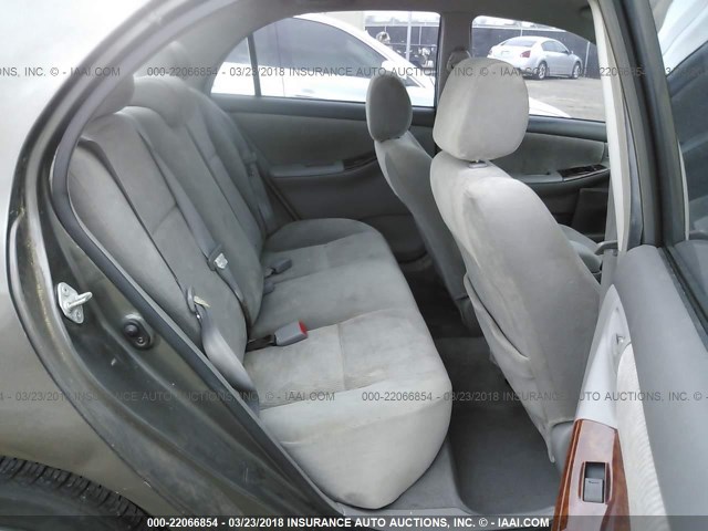 1NXBR32E55Z563615 - 2005 TOYOTA COROLLA CE/LE/S GRAY photo 8