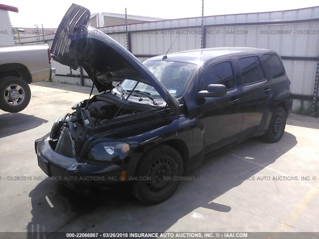 3GNBAADB9AS641138 - 2010 CHEVROLET HHR LS შავი ფოტო 2