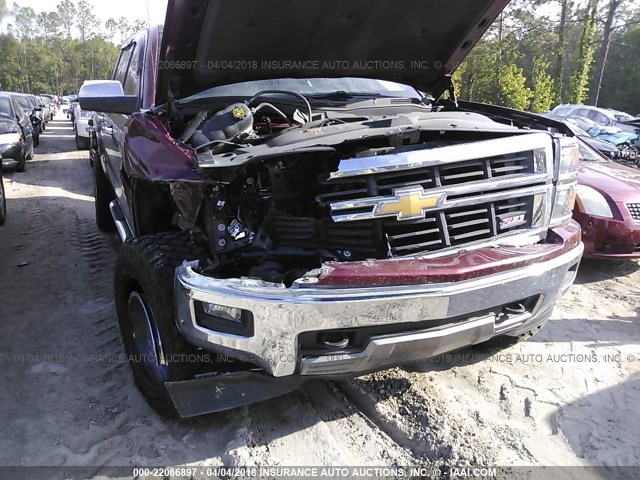 3GCUKREC6EG169994 - 2014 CHEVROLET SILVERADO K1500 LT MAROON photo 6