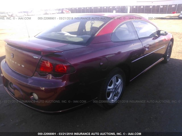 4B3AG42G03E182808 - 2003 DODGE STRATUS SE RED photo 4