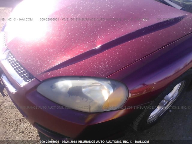 4B3AG42G03E182808 - 2003 DODGE STRATUS SE RED photo 6