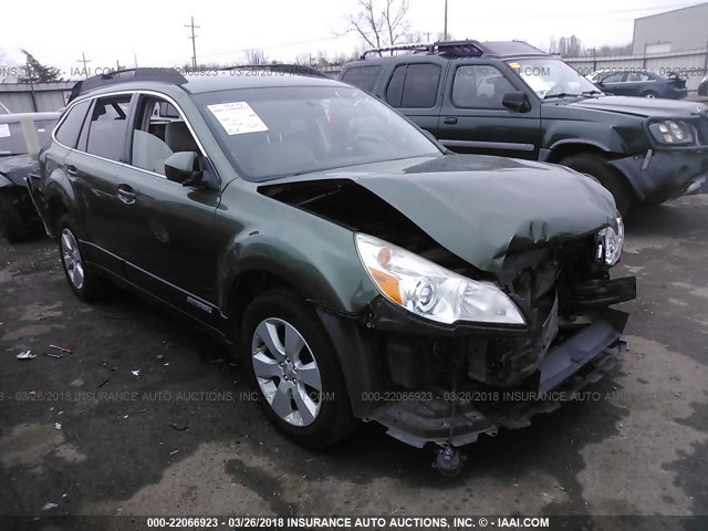 4S4BRCCC4B3369866 - 2011 SUBARU OUTBACK 2.5I PREMIUM GREEN photo 1