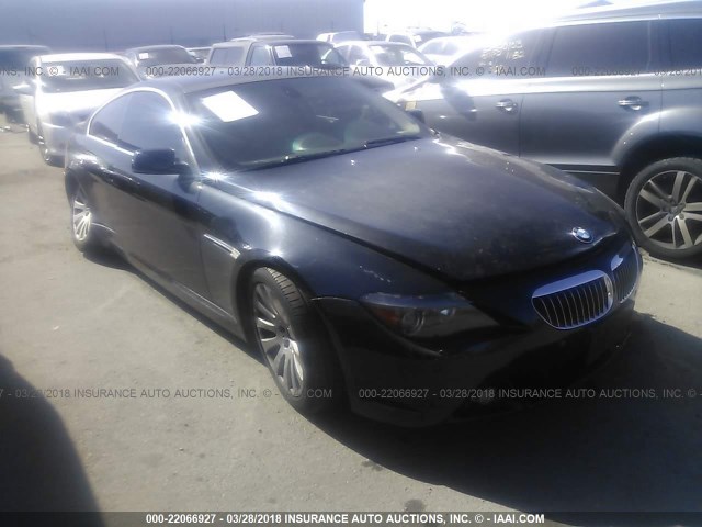 WBAEH73475B191642 - 2005 BMW 645 CI AUTOMATIC BLACK photo 1