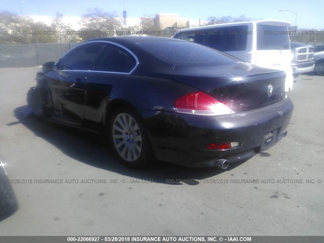 WBAEH73475B191642 - 2005 BMW 645 CI AUTOMATIC 黑色 照片 3