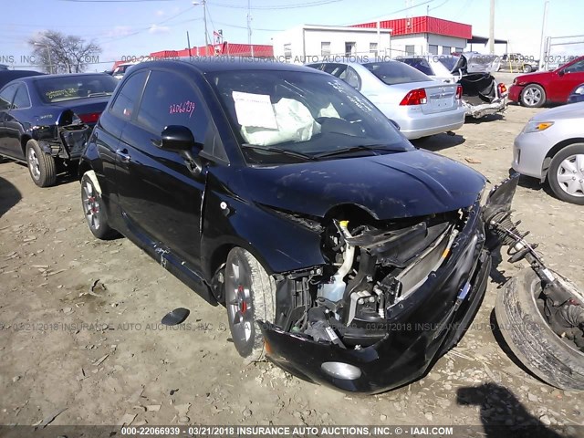 3C3CFFFHXDT753057 - 2013 FIAT 500 ABARTH BLACK photo 1