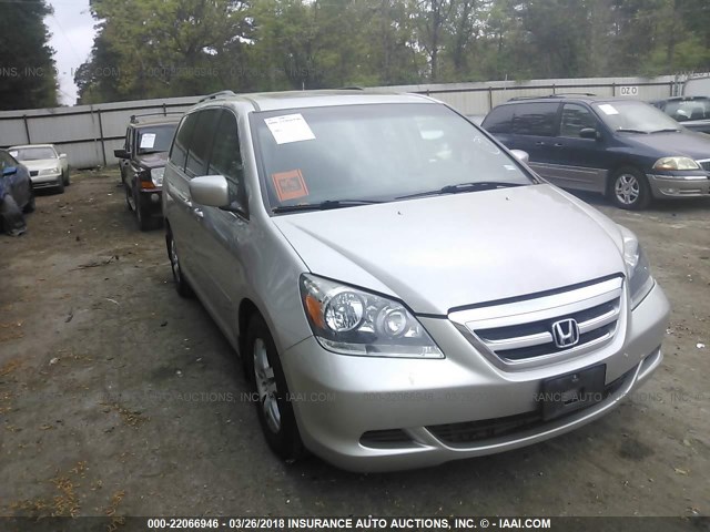 5FNRL38796B435952 - 2006 HONDA ODYSSEY EXL ვერცხლისფერი ფოტო 1