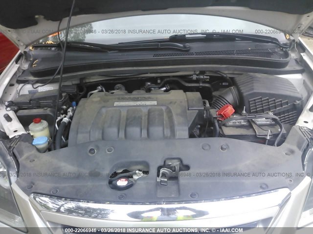 5FNRL38796B435952 - 2006 HONDA ODYSSEY EXL ვერცხლისფერი ფოტო 10