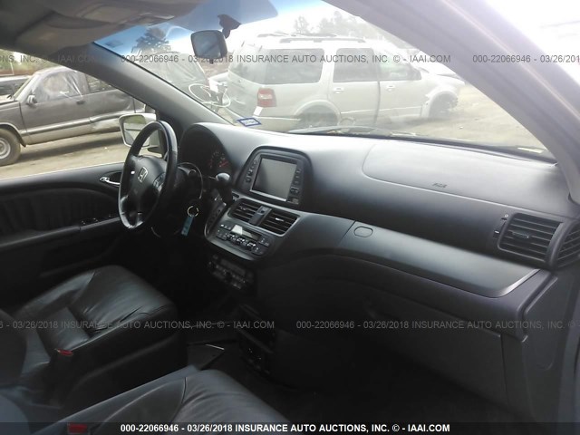 5FNRL38796B435952 - 2006 HONDA ODYSSEY EXL ვერცხლისფერი ფოტო 5