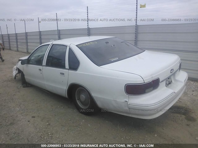 1G1BL52P7SR146569 - 1995 CHEVROLET CAPRICE / IMPALA CLASSIC/SS WHITE photo 3