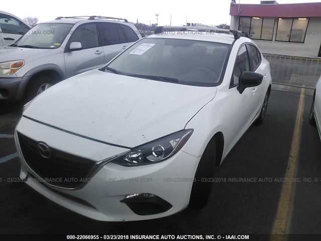 JM1BM1T75F1267441 - 2015 MAZDA 3 SV WHITE photo 2