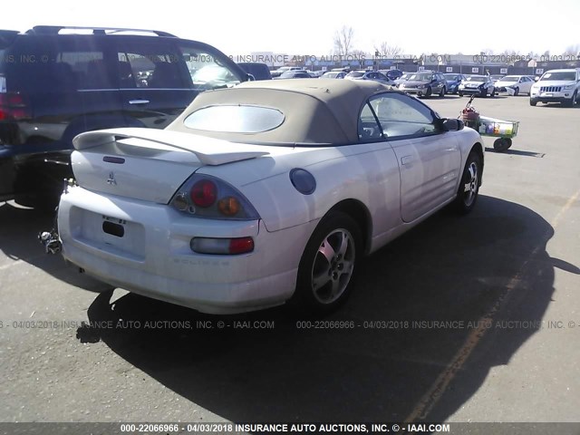 4A3AE45G64E071051 - 2004 MITSUBISHI ECLIPSE SPYDER GS CREAM photo 4