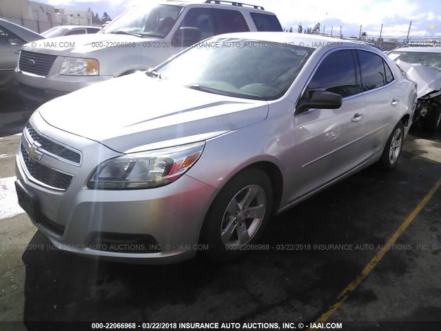 1G11B5SA2DF229583 - 2013 CHEVROLET MALIBU LS SILVER photo 2