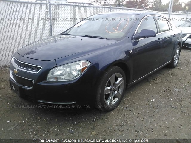 1G1ZH57B184286345 - 2008 CHEVROLET MALIBU 1LT 蓝色 照片 2